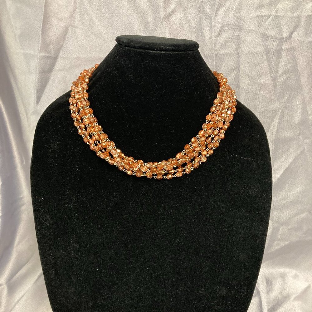 Ivana Couture Layered Peach 20" necklace